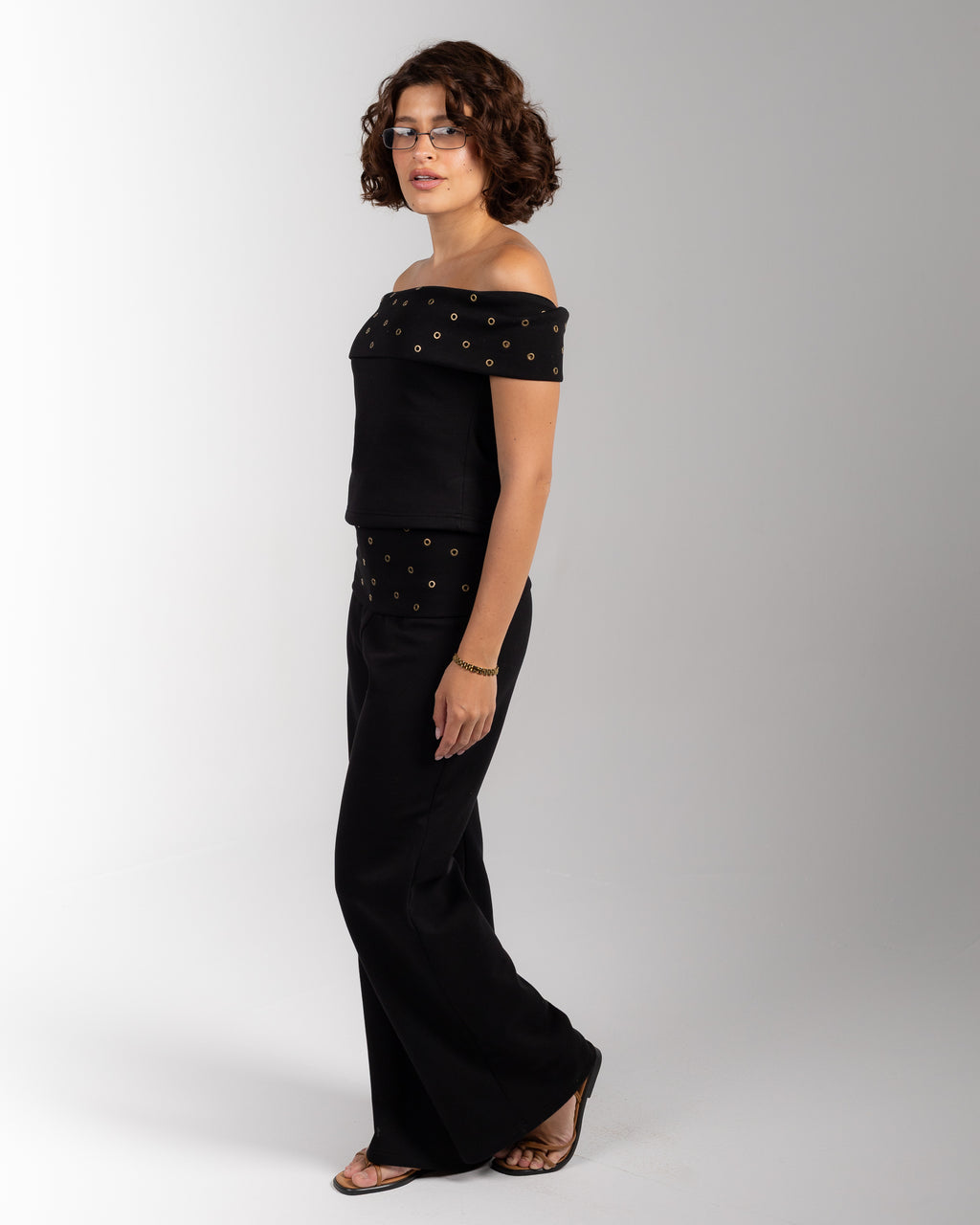 The Foldover Studded Pants